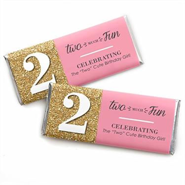 Imagem de Two Much Fun – Menina – 2ª festa de aniversário lembrancinhas de doces – Conjunto com 24