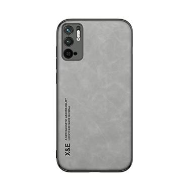 Imagem de Kepuch Silklike Capa para Xiaomi Poco M3 Pro,Redmi Note 10 5G - Case Placa de Metal Embutida para Xiaomi Poco M3 Pro,Redmi Note 10 5G - Cinza