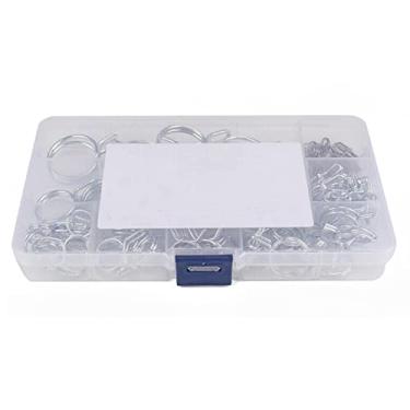 Imagem de TECKEEN Kit de clipe de mola de tubo de mangueira de tubo de aço inoxidável duplo 75 *