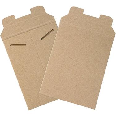 Imagem de Aviditi — Carteira plana de papelão chipboard, 20,32 x 15,24 cm, 0,96 cm de espessura, Kraft, caixa com 100 (RM1)