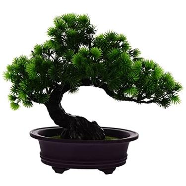 Imagem de Ornamentos De Pinho Acolhedores Japonês Decoração De Mesa Ao Ar Livre Plantas Falsas Para Exterior Decoração De Casa Japonesa Pinhal Árvore Artificial Plástico Escritório