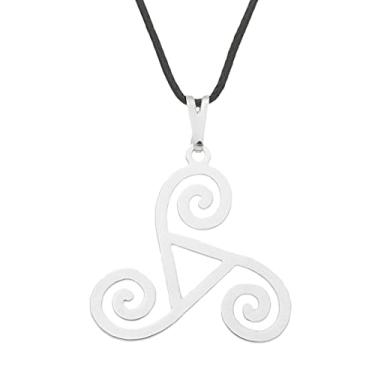 Imagem de Colar Triskle 22mm - Sunshine Cristais Cor:Prata