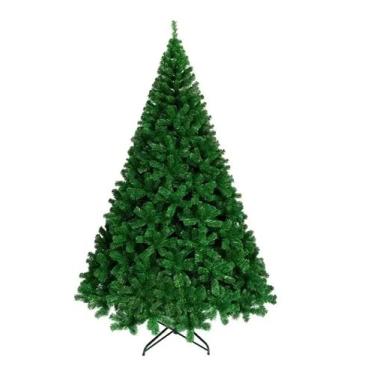 Imagem de Árvore De Natal Gigante Luxo Modelo Dinamarquês Cor Verde 2,10m 956 Galhos A0721H