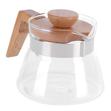 Imagem de Chaleira de chá, Chaleira de café Grande 400 Ml, Bico Em Forma de V Com Alça de Madeira, Chaleira Elétrica Utensílios de Cozinha