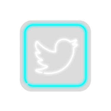 Imagem de Neon Led Em Acrílico Twitter 0,30X0,30