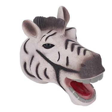 Imagem de Bonecos de Mão de Cabeça de Animal, Boneco de Mão de Vinil Macio, Brinquedo de Boca Móvel, Cores Realistas para Adultos para Presente de Aniversário (Tipo B 6,3X6,3X3,9 pol.)