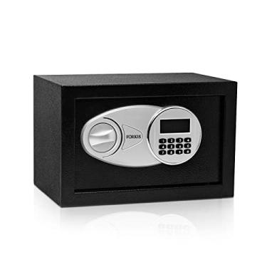 Imagem de Cofre Digital Eletrônico Visor LCD Senha e Chave, Forkis FK-CF013