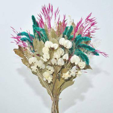 Imagem de Buquê de flores naturais desidratadas rabo de gato verde