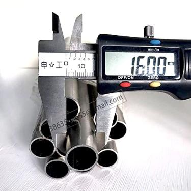 Imagem de Tubo de aço 16 mm tubo de aço cardon 15mm tubo de aço sem costura 14 mm tubo de aço 13 mm tubo de metal tubo redondo 12 mm tubos de aço 1/8 banheira (OD16mmID11mm, L40cm)