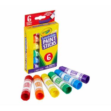 Imagem de Bastões de Tinta Laváveis Crayola - 6 unidades