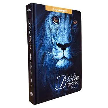 Imagem de Bíblia Sagrada NVI - Letra Gigante - Leão azul