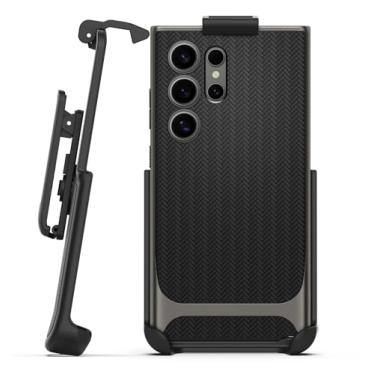 Imagem de Encased Clipe de cinto compatível com Spigen Neo Hybrid - Apenas coldre Samsung Galaxy S24 Ultra (2024), capa não incluída