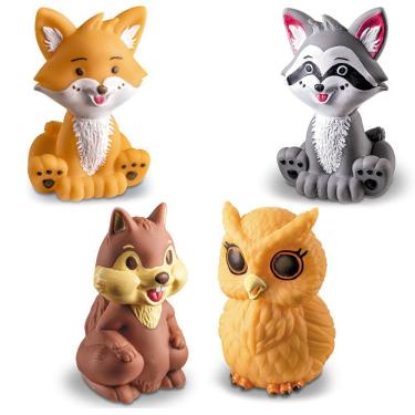 Imagem de 4 Unidades Brinquedos De Vinil Para Bebê A Partir De 3 Meses