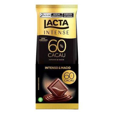Imagem de Chocolate Lacta Intense 60% Cacau Original 85G Embalagem Com 17 Unidad