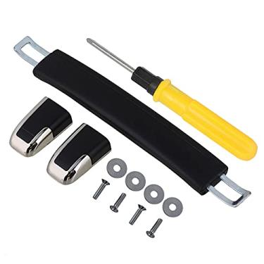 Imagem de Mala mala alça alça alça peça sobressalente 240 mm comprimento total preto com parafuso e junta B022