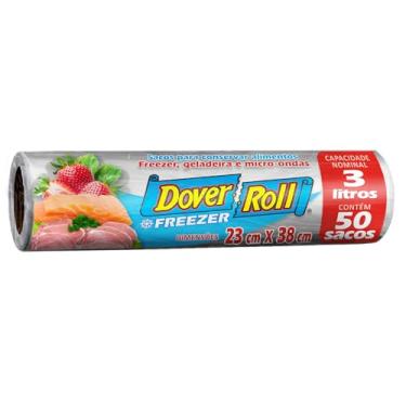 Imagem de Freezer-Roll Saco Para Alimentos 3 Litros Transparente Rolo Com 50 Sacos Cada