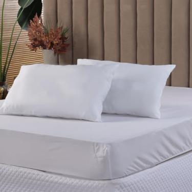 Imagem de Kit 2 Travesseiros 100% de Fibra Silicone Antialérgico