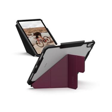 Imagem de URBAN ARMOR GEAR UAG Projetado para iPad Air 11" Case (6ª geração 2024 M2) A2902 A2903 A2904 Suporte multiângulo robusto Auto Sleep/Wake Folio com porta-lápis, Essential Armor Bordeaux