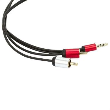 Imagem de Cabo Conector P2 Estéreo Para Rca Profissional - 3 Metros