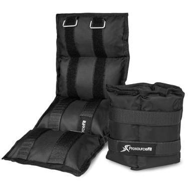 Imagem de ProsourceFit Conjunto de 2 pesos de tornozelo/pulso e braço/perna, alça ajustável de 0,5 kg a 2,3 kg, peso ajustável 6,8 kg, 4,5 kg, 3,2 kg para homens e mulheres