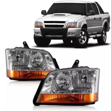 Imagem de Farol S10 Blazer 2001 2002 2003 2004 2005 2006 2007 2008 2009 2010 2011 Âmbar - UNIDADE LADO:DIREITO (PASSAGEIRO)