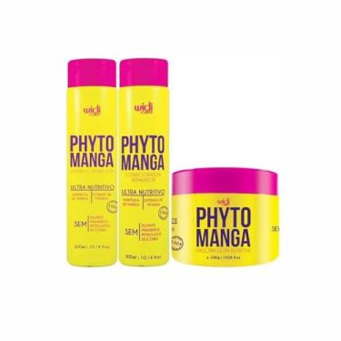 Imagem de Kit Widi Care Linha Phyto Manga Manutenção Shampoo, Condicionador e Máscara