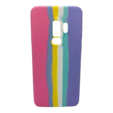 Imagem de Capa Celular Compatível com Samsung Galaxy S9 Plus SM-G9650 Case Candy Arco Íris (Rosa)