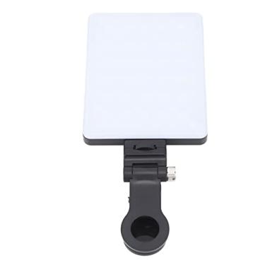 Imagem de Luz de vídeo LED, luz de preenchimento colorida portátil com clipe recarregável 2.000 Mah 2500k-9000k Lâmpada de painel regulável para gravação de vídeo, reuniões com zoom, vlogs