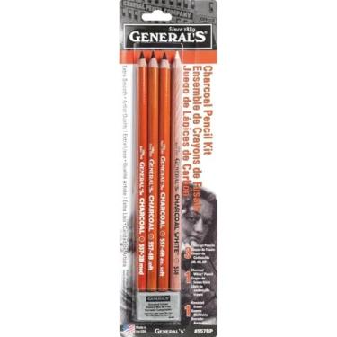 Imagem de General's CHARCL PENCIL KIT4PENCLS ERASR