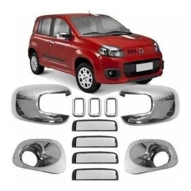 Imagem de Jogo Aplique Maçaneta + Par Retrovisor Grade Dianteira + Farol Auxilia