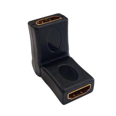 Imagem de Emenda HDMI com Ângulo de 90 a 180 Graus - (HDMI F X HDMI F) - AD0045 