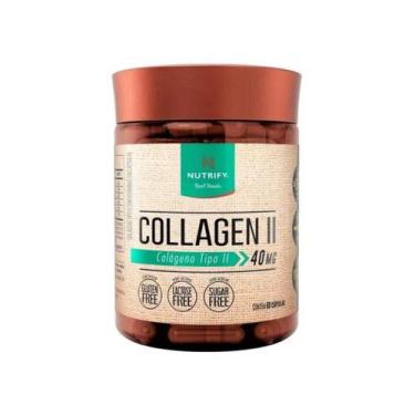 Imagem de Colágeno Tipo 2 Uc 2 60 Cápsulas Nutrify, Sem sabor, 60 Cápsulas