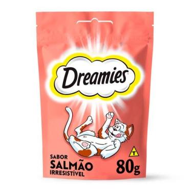 Imagem de Petisco Dreamies Salmão Para Gatos Adultos 80G