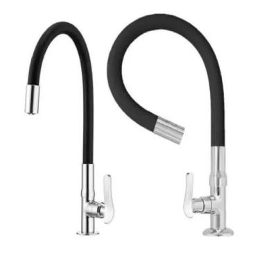 Imagem de Torneira Cozinha Flexível Gourmet Mesa Bancada Pia 50cm Luxo - dfjn