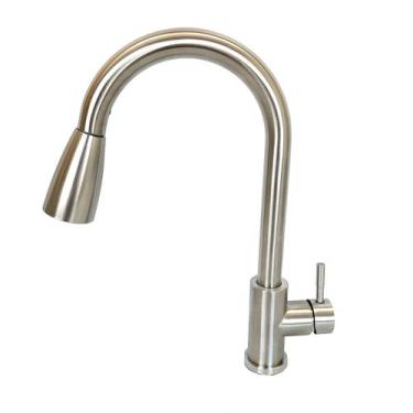 Imagem de Torneira Gourmet Clean Cozinha Bancada Monocomando Escovada - DECORPLA