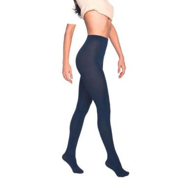 Imagem de Meia-Calça Fio 80 Loba Lupo 05858-001 Opaca, Marinho, GG