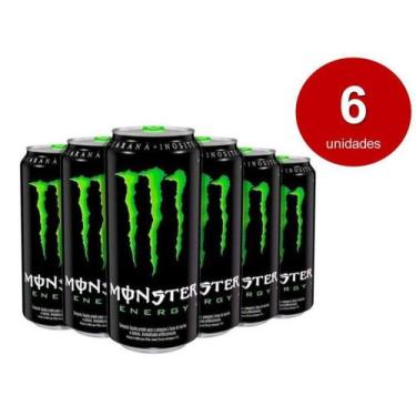 Imagem de Kit C/ 6 Monster Energy Pack Energético 473ml (sabores)