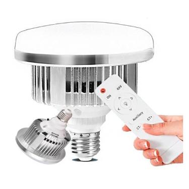 Imagem de Lâmpada Led 50w E27 Bivolt 6500k Potência Controle Remoto - DGM