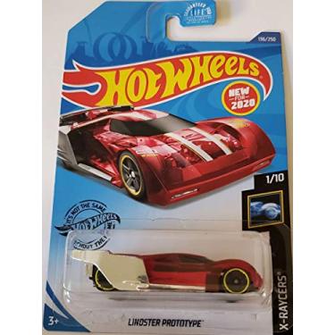 Imagem de Hot Wheels 2020 Red Lindster Prototype Car, 1:64 Scale, 4.3 x 1.3 x 6.5 Inches, Kid, Unisex, Aerodynamic Design with Covered Rear Wheels