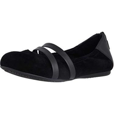 Imagem de SoftWalk Sapatilha feminina Sierra Ballet, Camurça preta, 40