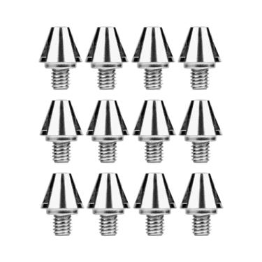 Imagem de Pegciuho 12x Pontas de Chuteira de Futebol Pontas de Chuteira de Futebol Parafuso de Rosca M6 Antiderrapante Universal Rugby Shoes Studs para Esportes Internos, 11MM