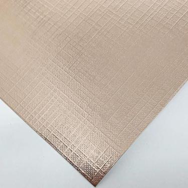 Imagem de Papel Laminada 30x30cm 180 gramas Texturizado Telado Rose Gold Lamicot