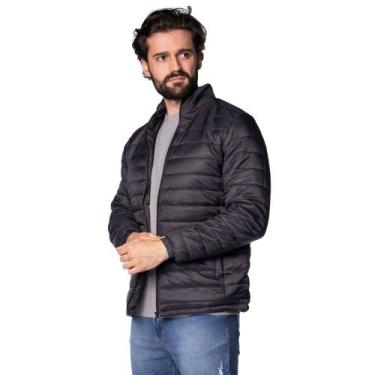 Imagem de Jaqueta Masculina Balboa Puffer Preta, Preto, M