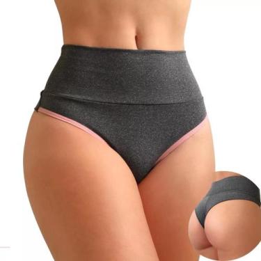 Imagem de Kit 5 Calcinha Fio Duplo Tanga Fitness Modeladora pós Parto - Hoss, G,
