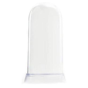 Imagem de 40 Redomas De Acrílico Cúpulas Base Cristal/Transparente Pequena 11 Cm