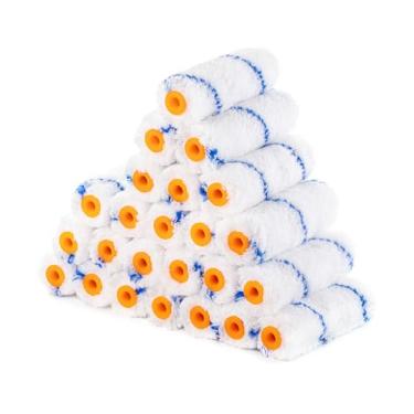 Imagem de Bates- Capas de rolo de tinta, capas de rolo de 10 cm, pacote com 24, capas para rolos de tinta, cochilos para pincel de rolo de tinta, cochilos pequenos, suprimentos de pintura de casa, capas para