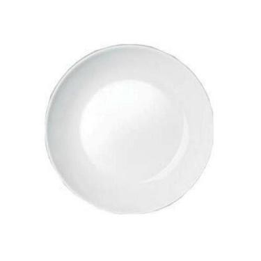 Imagem de Prato Fundo Branco de Vidro Nadir Opaline 22Cm Embalagem 1 Un