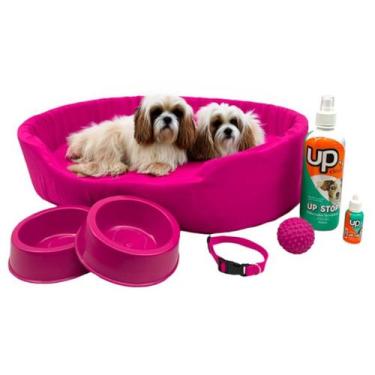 Imagem de Kit Pet Médio Cama Europa Educador Xixi Sim/Não Cães 500ml - Supri Pet