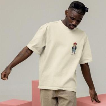 Imagem de Camiseta Techmalhas Oversized Estampada Academia Casual Masculina-Masculino