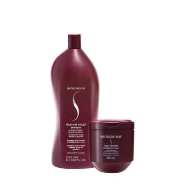 Imagem de Kit Senscience True Hue Violet Shampoo Máscara 500 (2 produtos)